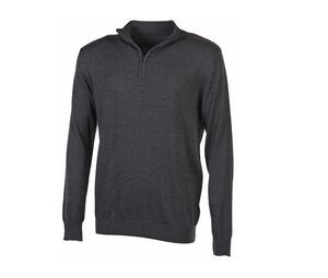 Pen Duick PK455 - Quarter Zip Jumper Dark Grey