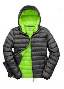 Result RS194 - Mens Snow Bird Padded Jacket Black/Lime