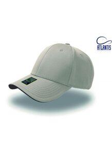 Atlantis AT064 - 6-panel cap in bamboo/polyester blend Stone/Brown