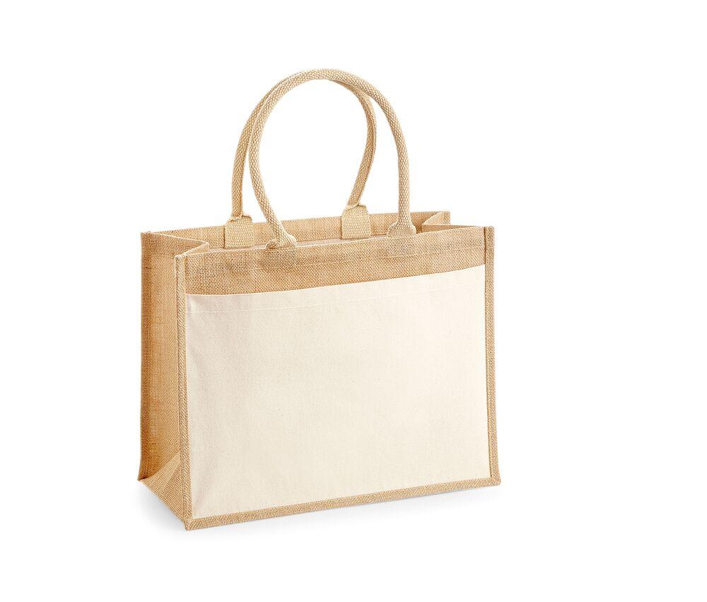 WestFord Mill WM427 - Cotton pucket jute shopper