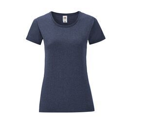 Fruit of the Loom SC151 - Iconic T Woman Heather Navy