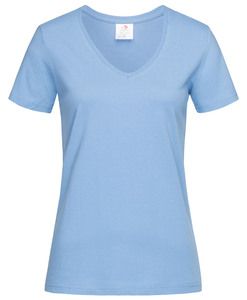 Stedman STE2700 - T-shirt V-Neck Classic-T SS for women Stedman Light Blue