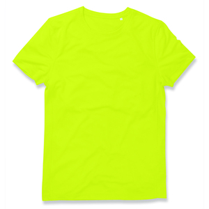 Stedman STE8400 - Crew neck T-shirt for men Stedman - ACTIVE 140 Cyber Yellow