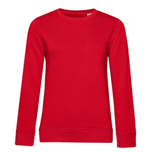 B&C BCW32B - Women's Organic Round Neck Sweatshirt Red