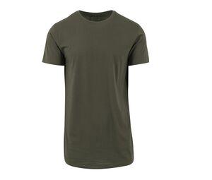 Build Your Brand BY028 - Shirt long Olive Green