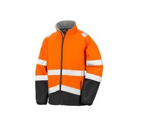 Result RS450 - High visibility soft -work jacket Fluorescent Orange/ Black