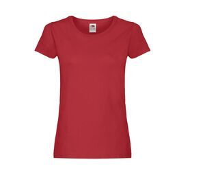 Fruit of the Loom SC1422 - Women's round neck T-shirt Red