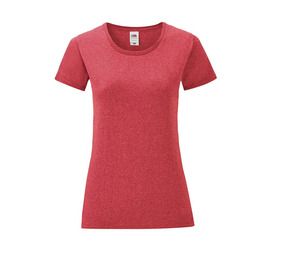 Fruit of the Loom SC151 - Iconic T Woman Heather Red