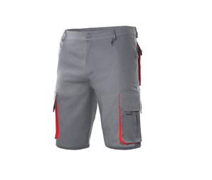 VELILLA V3007 - BERMUDAS MULTIPOCHES BICOLORE Grey/Red