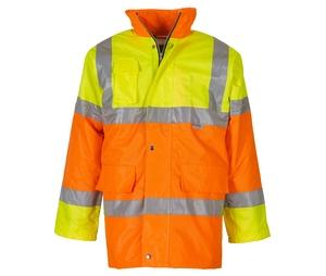 Yoko YK303 - High visibility contrast parka Hi Vis Yellow / Hi Vis Orange