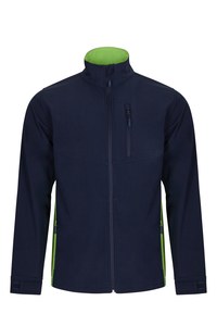 Velilla 106004 - BICOLOR SOFT SHELL NAVY BLUE/LIME GREEN