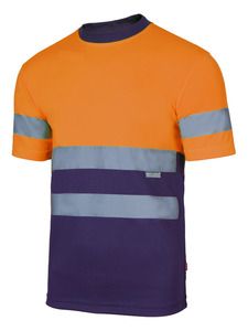 Velilla 305506 - HV TWO-TONE T-SHIRT MARINE BLUE/HI-VIS ORANGE