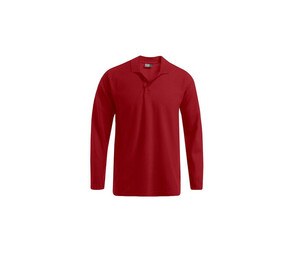 PROMODORO PM4600 - MEN’S LONG SLEEVE HEAVY POLO SHIRT Fire Red