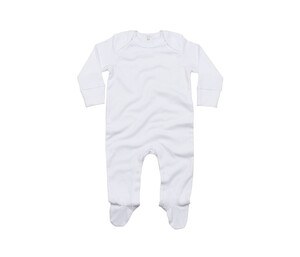 BABYBUGZ BZ035 - Baby organic envelope sleepsuit White