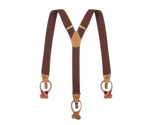 KARLOWSKY KYAG3 - Plain coloured modern suspenders with urban charm