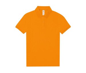 B&C BCW461 - Short-sleeved high density fine piqué polo shirt Meta Orange