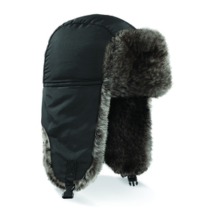 Beechfield BF345 - Black Sherpa Hat