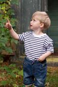 Larkwood LW027 - Kids Striped Crew Neck Tee Shirt