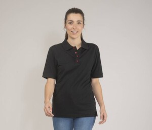 BLACK&MATCH BM101 - Ladies contrasting button poloshirt